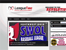 Tablet Screenshot of leaguetime.com